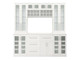 NEWAGE HOME BAR WHITE 9-PIECE CABINET SET -21"