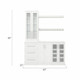 NEWAGE HOME BAR WHITE 7-PIECE CABINET SET - 21"