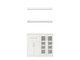 NEWAGE HOME BAR WHITE 5 PIECE CABINET SET - 21"
