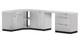 NEWAGE STAINLESS STEEL 184"W X 24"D OUTDOOR KITCHEN COMBO W/COUNTERTOPS
