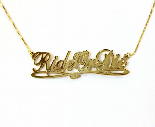 Ride Or Die Necklace, Rideordie,