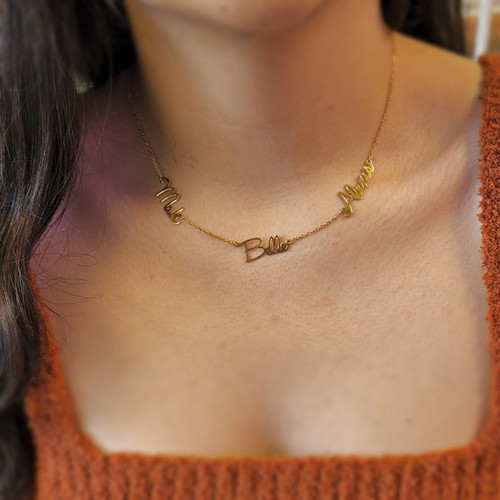 Name Necklace, Monogram Necklace 