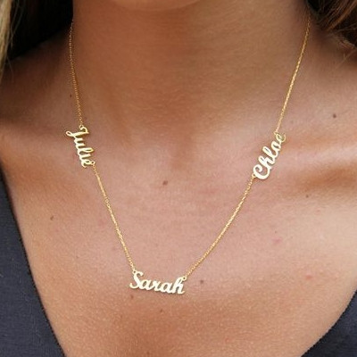 Name Necklace, Monogram Necklace 