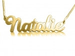 Natalie Gold Plated Name Necklace