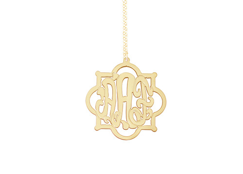 Souther Flower Monogram Necklace