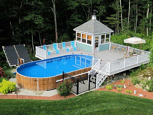 Decking Example for Above Ground Pools