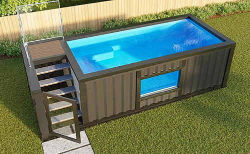 Shipping Container Swimming Pool