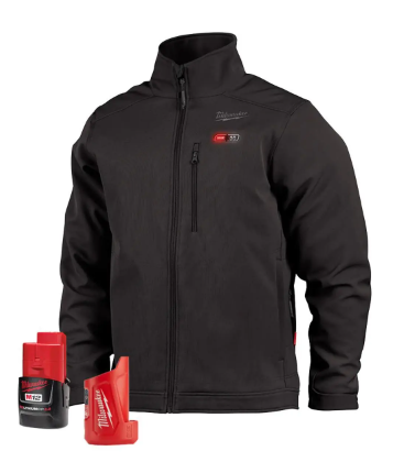 Milwaukee Tool M12 Heated TOUGHSHELL Black Jacket Kit, X