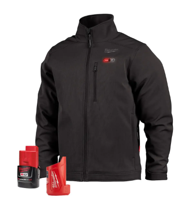 Milwaukee Tool M12 Heated TOUGHSHELL Black Jacket Kit, L