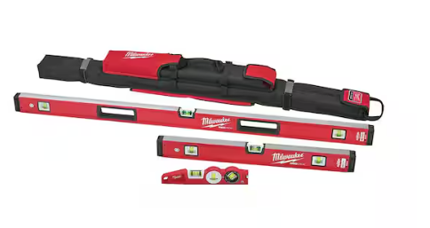 10 in./24 in./48 in. REDSTICK Box and Torpedo Level Set