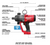 M18 FUEL ONE-KEY 18V Lithium-Ion Brushless Cordless 1 in. Impact Wrench