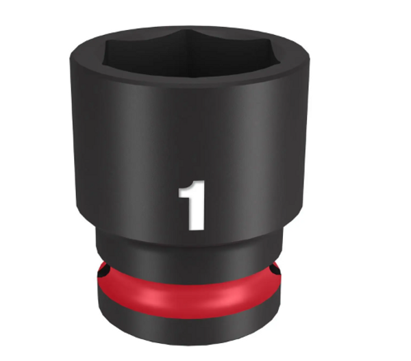 Milwaukee Tool SHOCKWAVE Impact Duty 1/2"Drive 1" Standard 6 Point Socket
