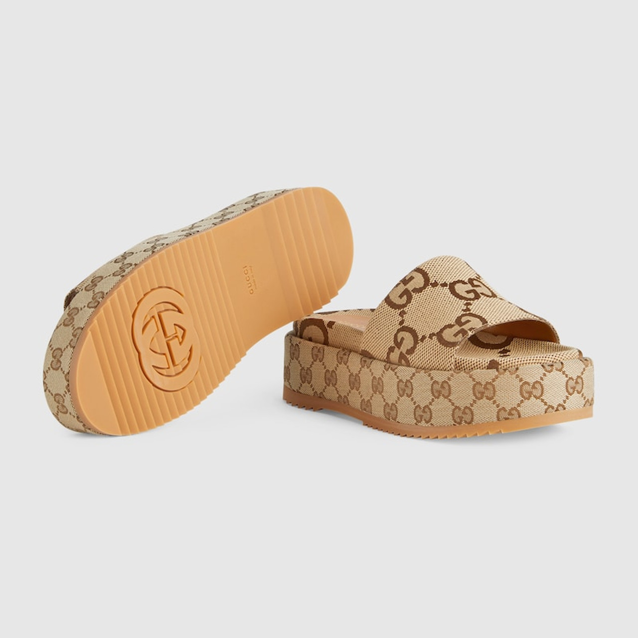 Shop Gucci Angelina Maxi GG Slide Sandals | Saks Fifth Avenue