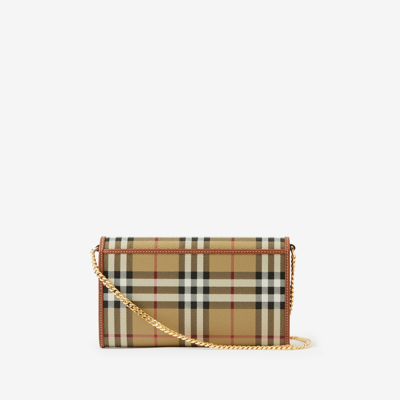 Burberry Check-print e-canvas Leather Wallet - Farfetch