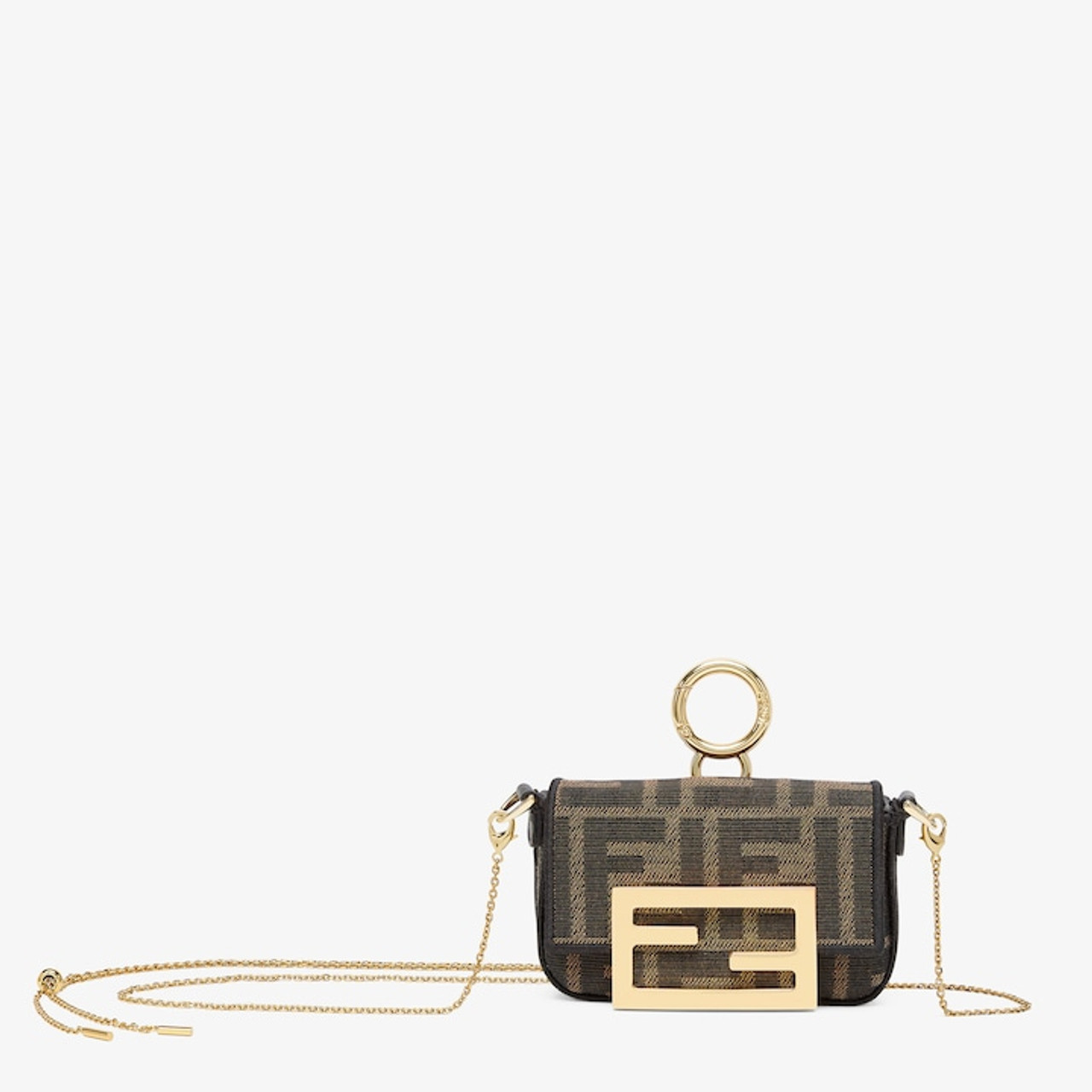 Fendi Nano Baguette Charm in Green | Lyst