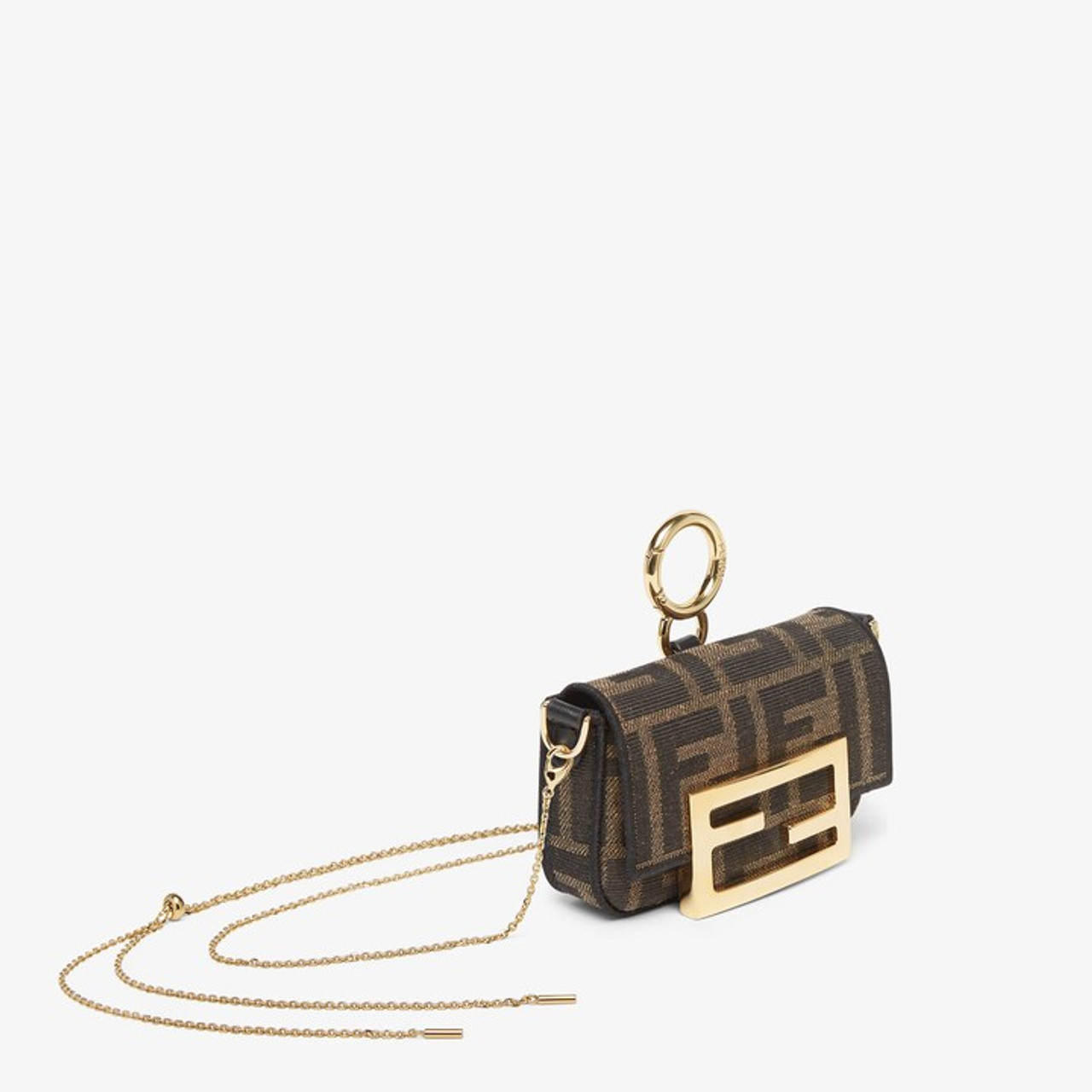 Nano Baguette Charm - Purple sequin charm | Fendi