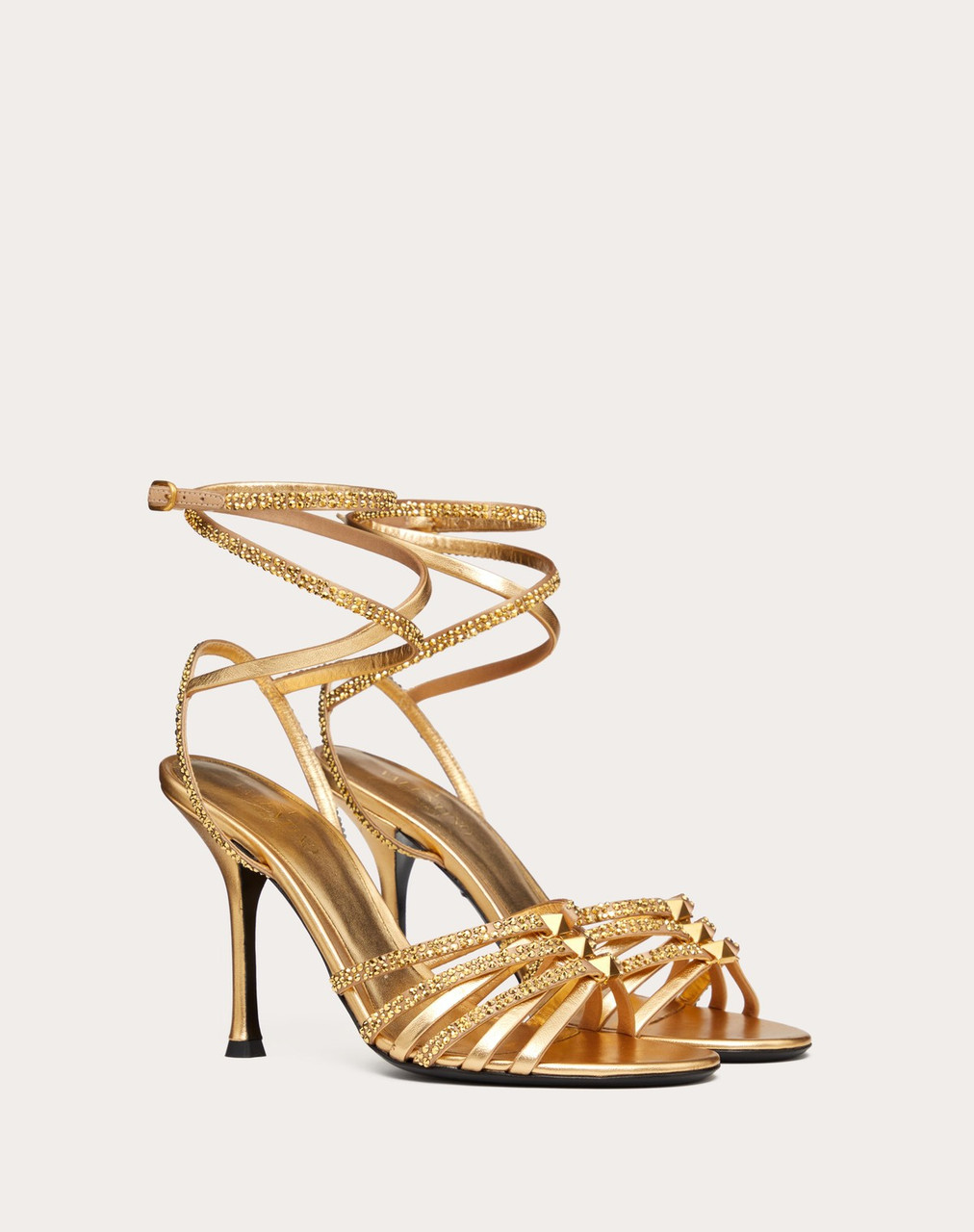 Reiss Georgina Leather Strappy Heels | REISS USA