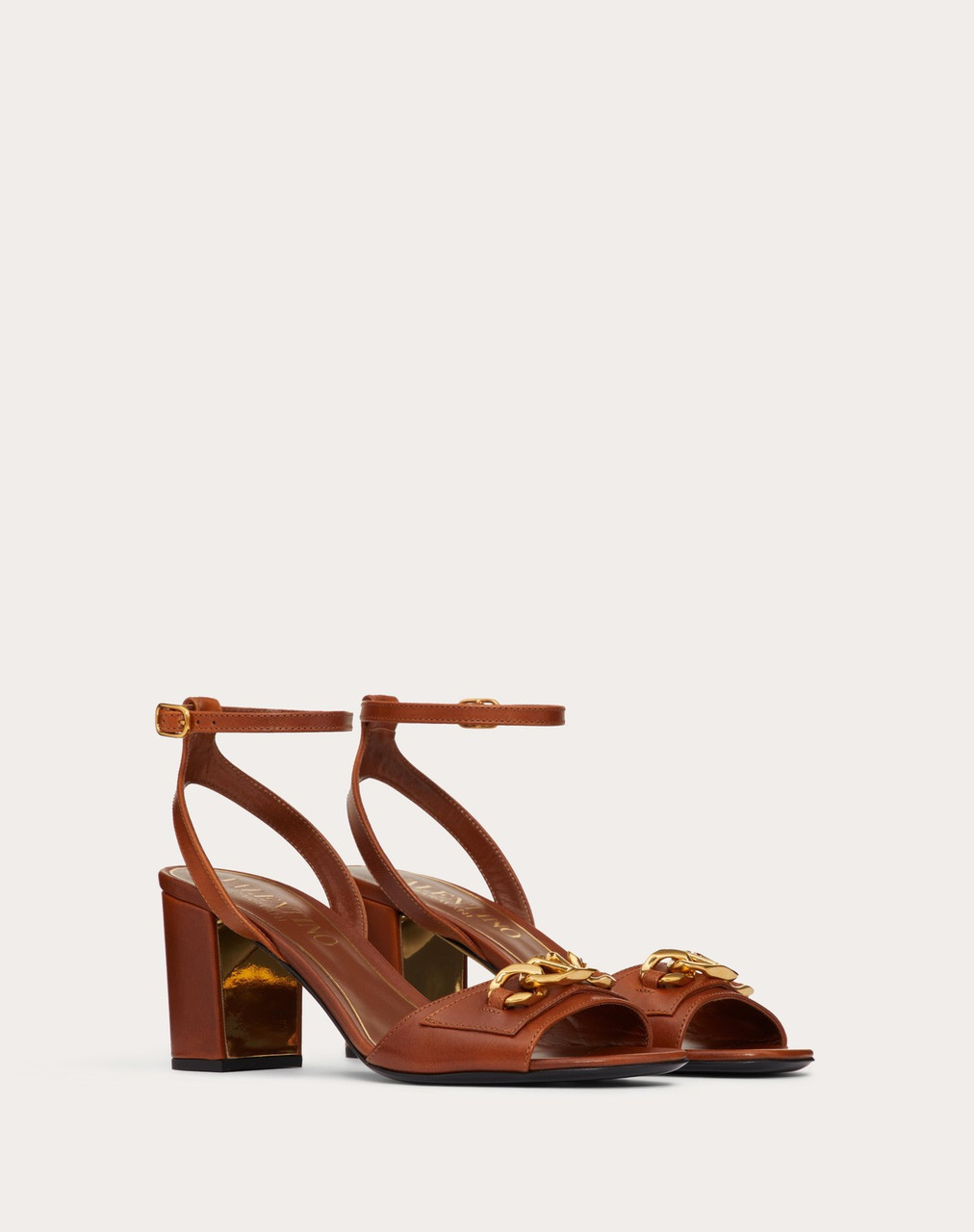 Valentino valentino garavani go logo 60 embellished textured-leather sandals.  #valentino #shoes #sa… | Brown leather sandals, Leather sandals, Footwear  design women