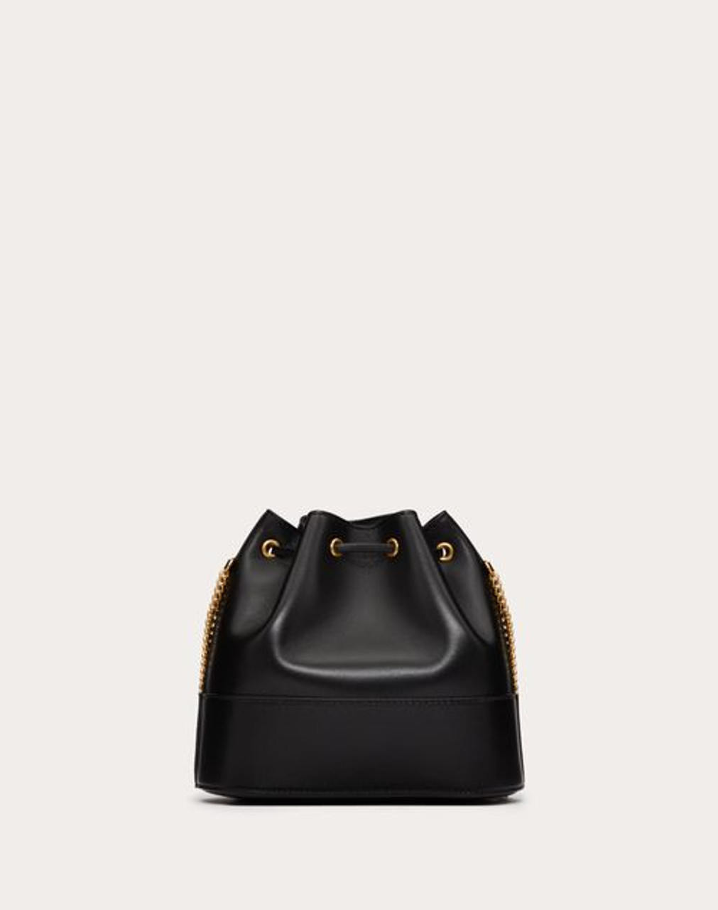 ショルダーバッグ・ポシェット VALENTINO Black VLogo Chain Mini Bucket Bag P0T83 HPF 0NO Mini Bucket Bag In Nappa With Vlogo Signature Chain for