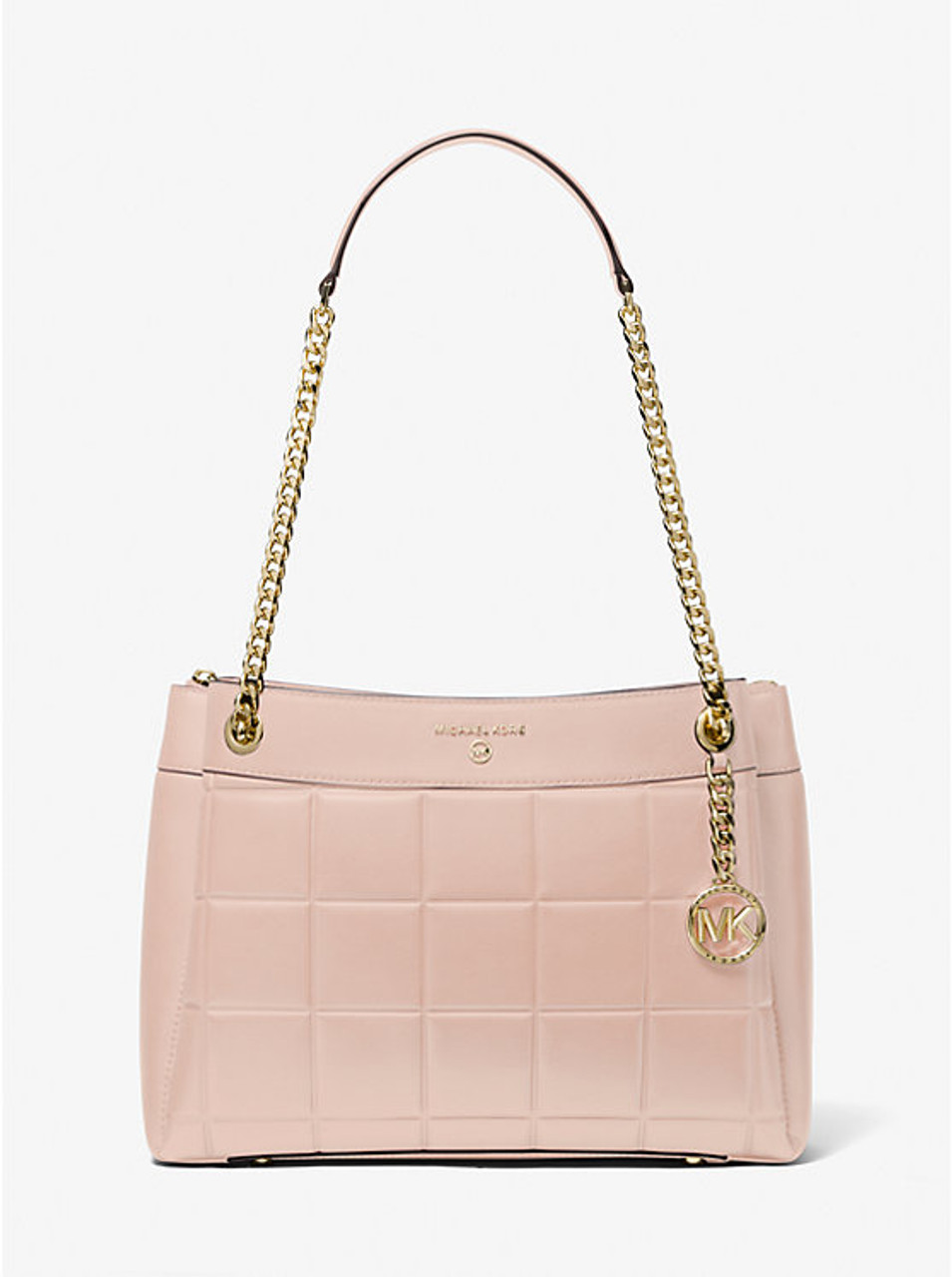 Buy Michael Kors Raven Large Leather Shoulder Bag | Pink Color Women | AJIO  LUXE