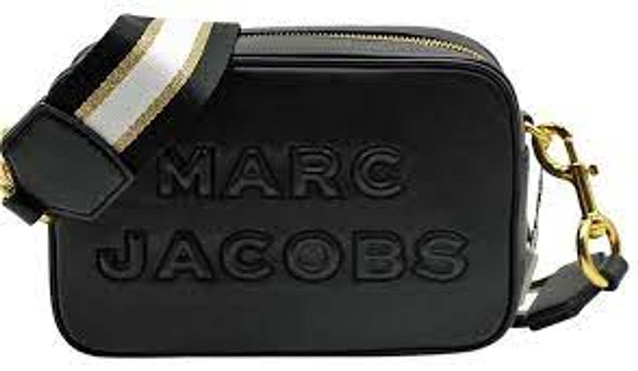 Marc Jacobs The Patent Leather Snapshot Bag in Black