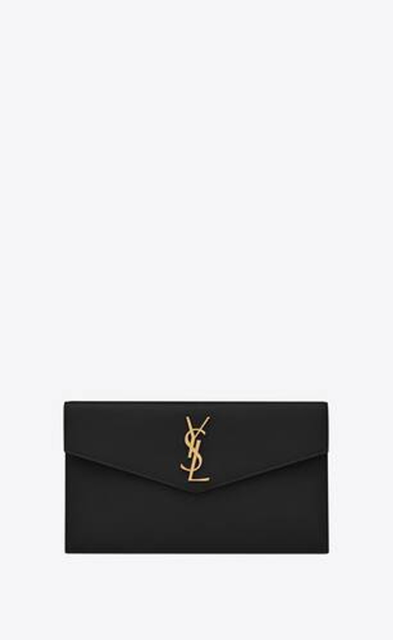 ENVELOPE CHAIN WALLET in MIX MATELASSÉ grain de poudre embossed leather, Saint Laurent