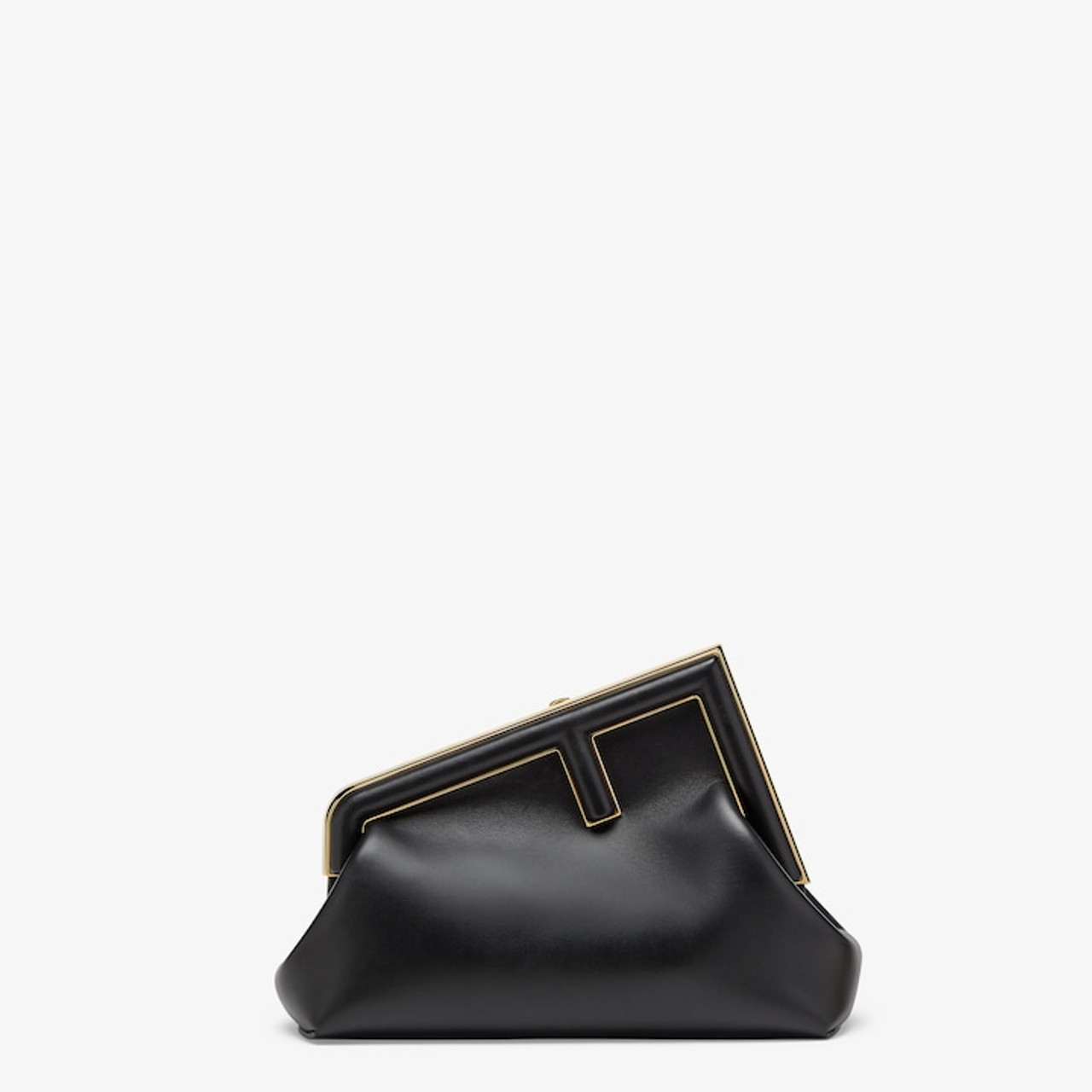 Fendi Black And Cream Raffia Logo Baguette | Lyst