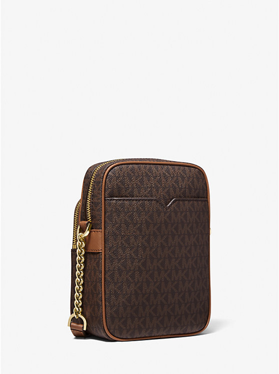 Buyr.com | Crossbody Bags | Michael Kors Emilia Small Saddle Flap Crossbody  Brown MK Signature