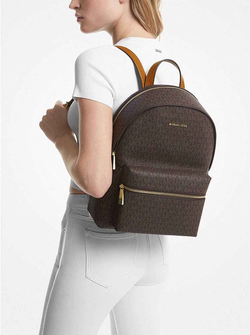 Cooper Logo and Faux Leather Backpack