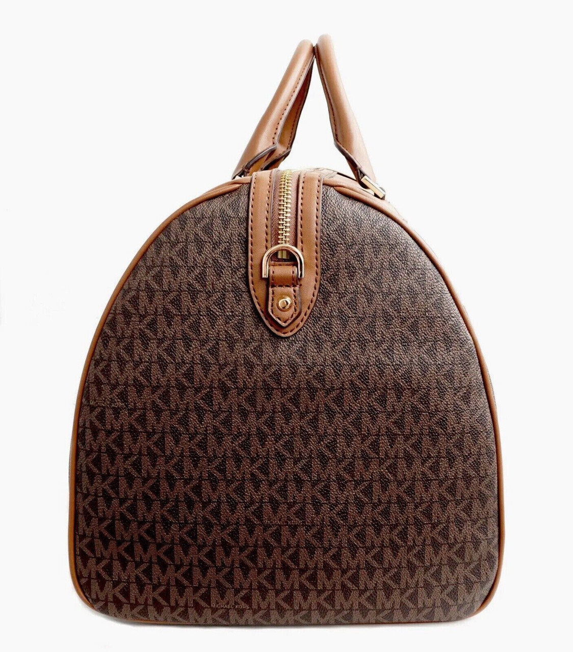 MICHAEL KORS: Michael Marylin bag in coated fabric with all over monogram -  Cream