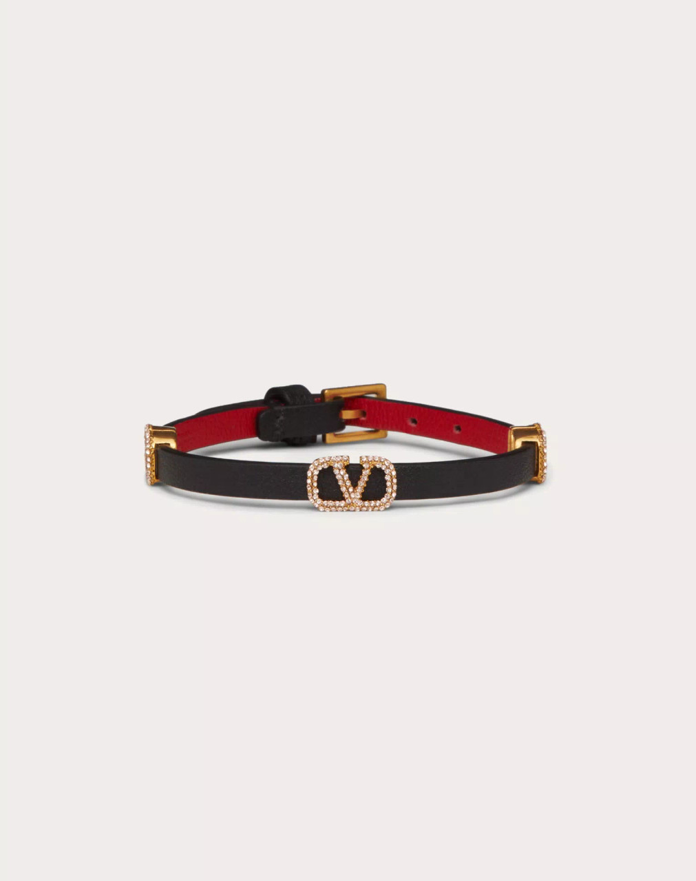 Valentino Garavani Vlogo Signature Leather Bracelet - Pink