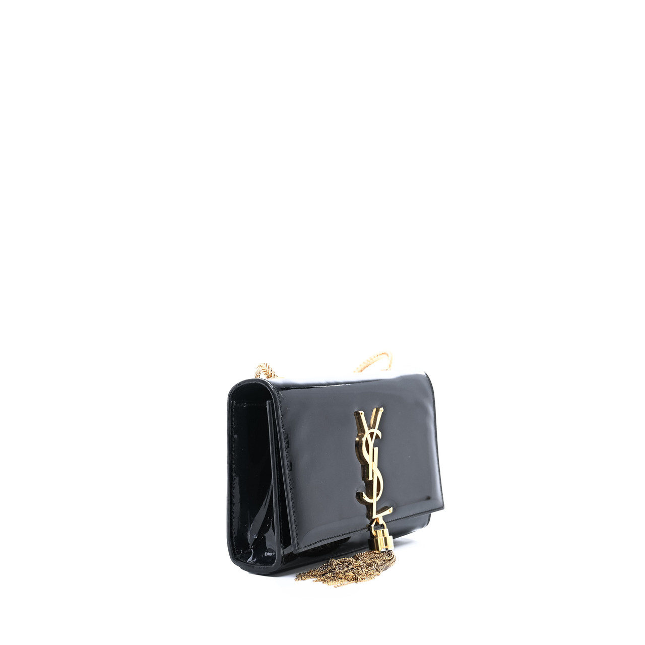 Sac De Jour Nano patent leather tote bag in black - Saint Laurent |  Mytheresa