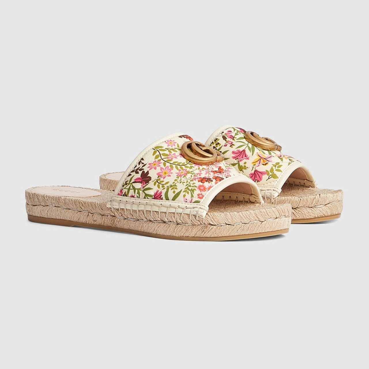 Amelia - Peach Floral Sandal - For Women - KazarMax