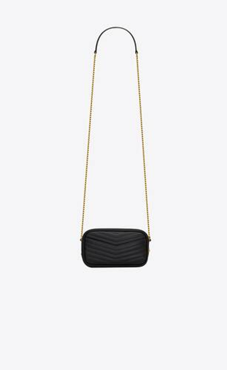 SAINT LAURENT LOU MINI QUILTED BAG NEW VERT FONCE GOLD PARLOUR X – Parlour X