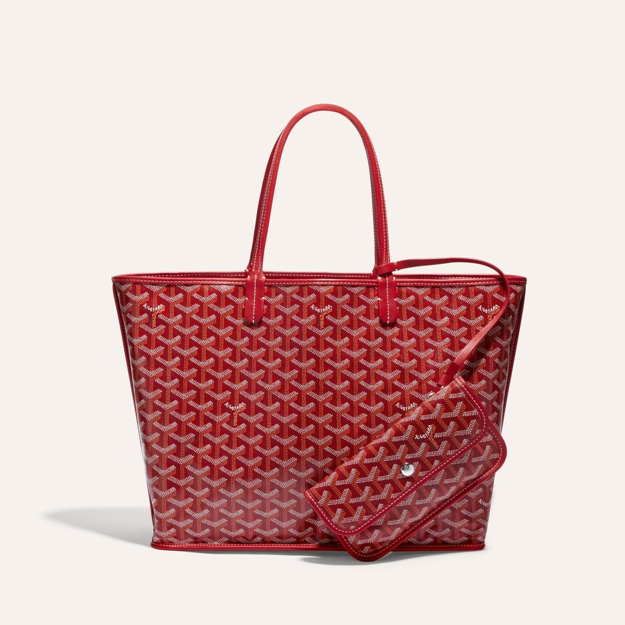 Goyard, Bags, Goyard Goyardine Rose Pink Anjou Mini Reversible Tote Bag