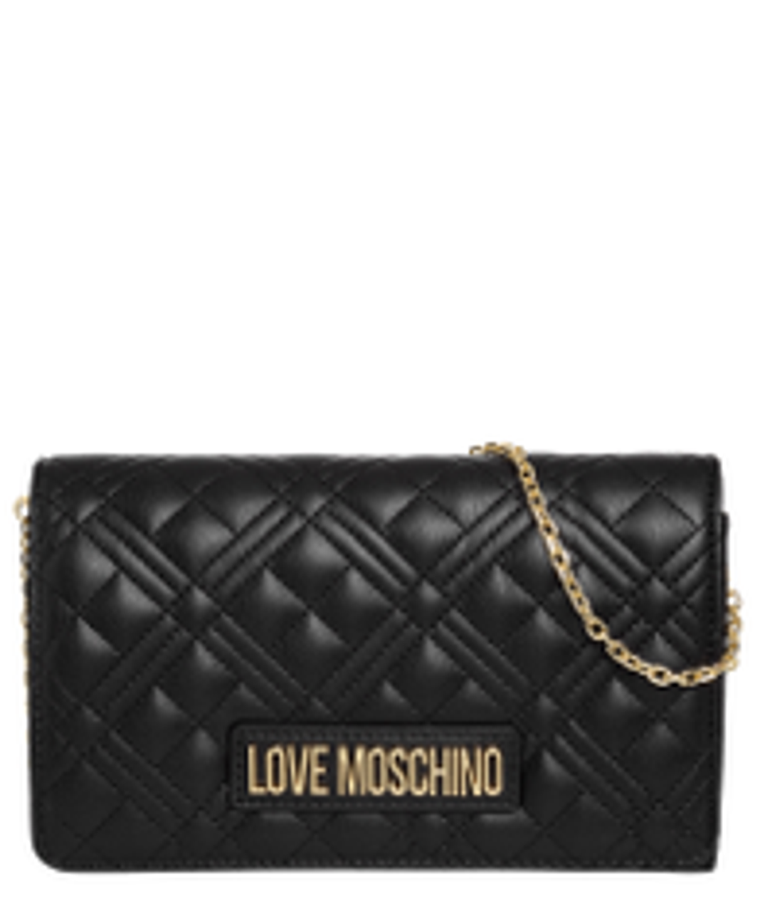 Love Moschino Stitch Detail Black Cross-Body Bag