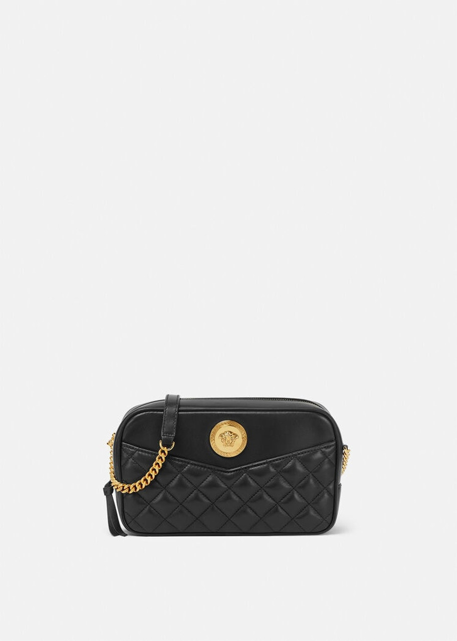 La medusa glitter crossbody bag Versace Black in Glitter - 20317049