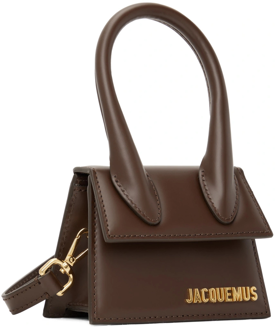 JACQUEMUS Brown Le Raphia 'Le Chiquito Long Cordao' Bag – Popshop Usa