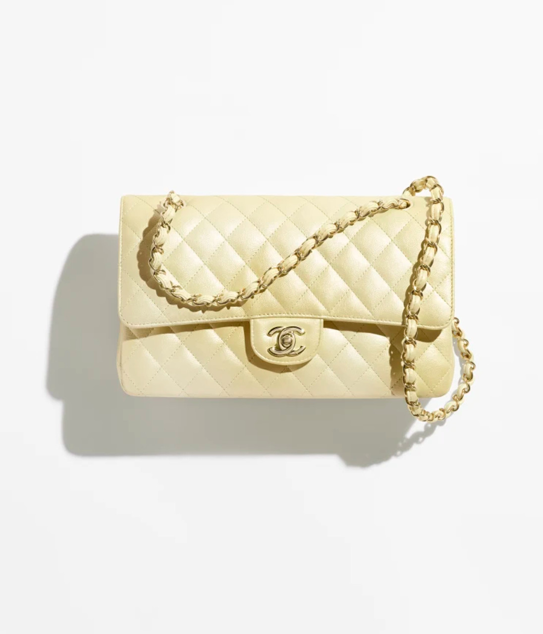 Vintage Chanel Medium Diana Flap Bag White Lambskin Gold Hardware  Madison  Avenue Couture