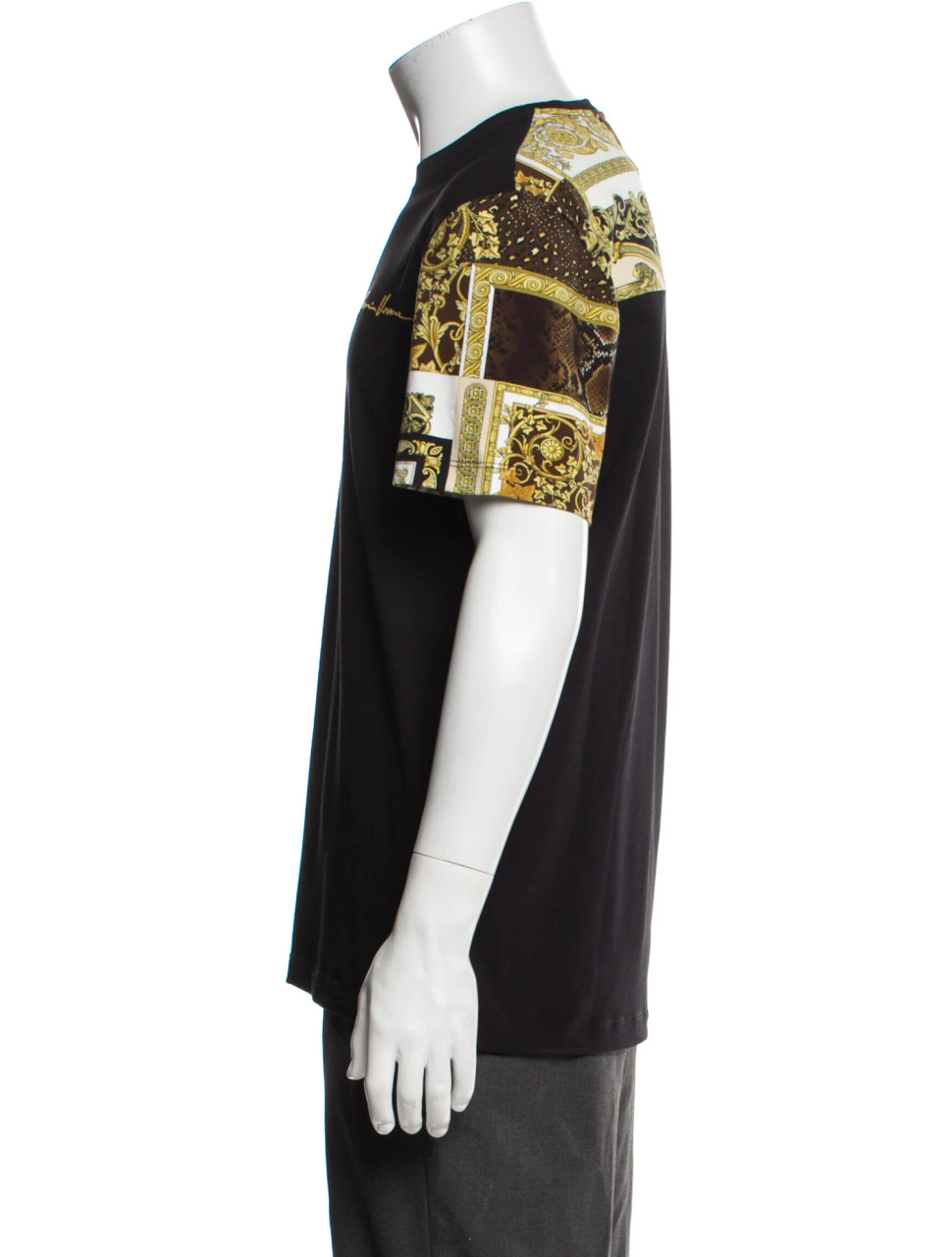 VERSACE Graphic Print Crew Neck T-Shirt -Black VERSACE Graphic Print Crew Neck T-Shirt -Black