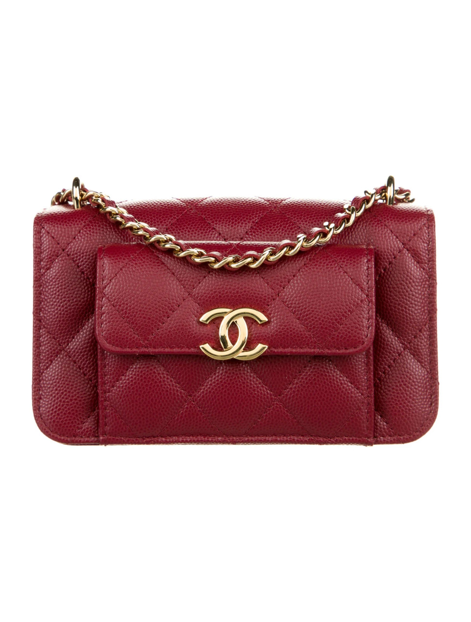 CHANEL 2022 Pocket Twins Clutch With Chain