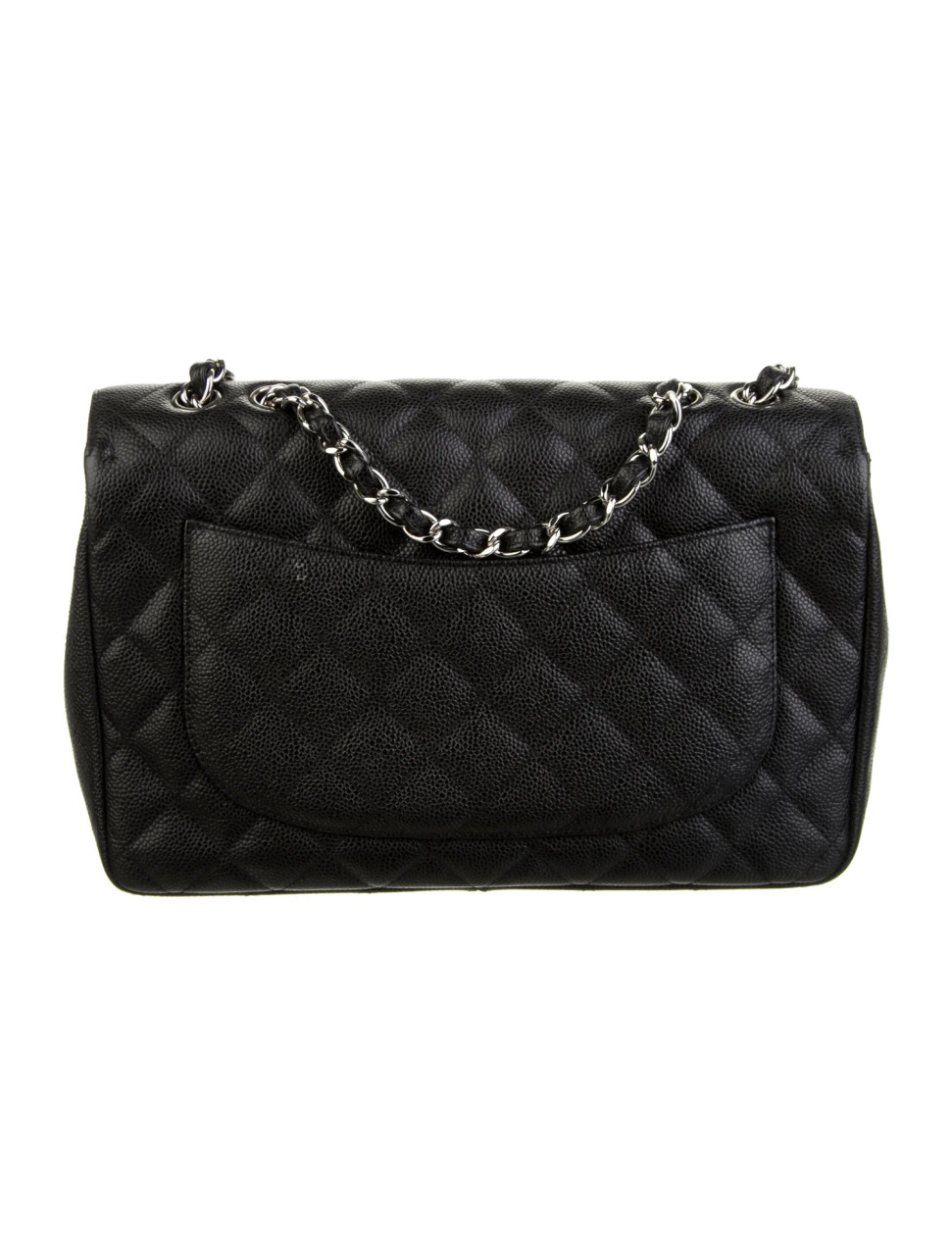 Chanel Black Classic Single Flap Jumbo Bag – The Closet