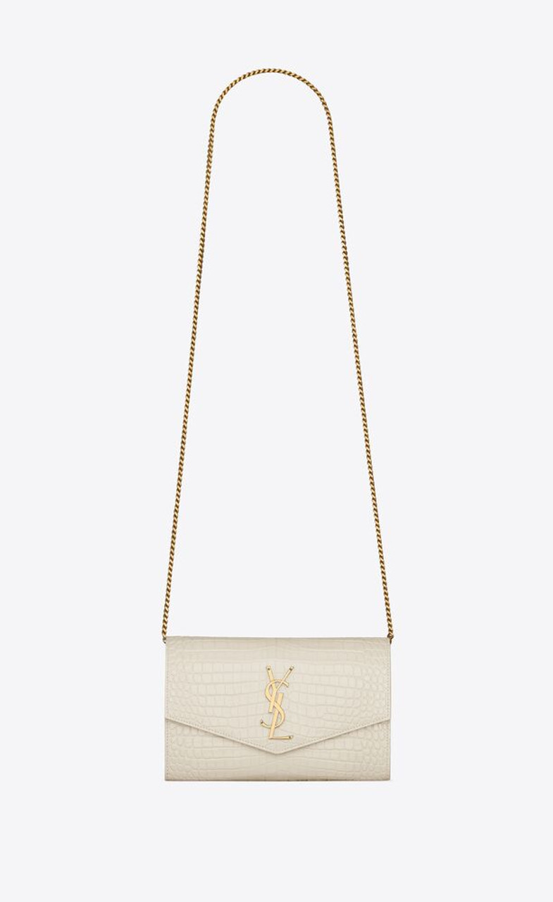 Ysl croc store chain bag