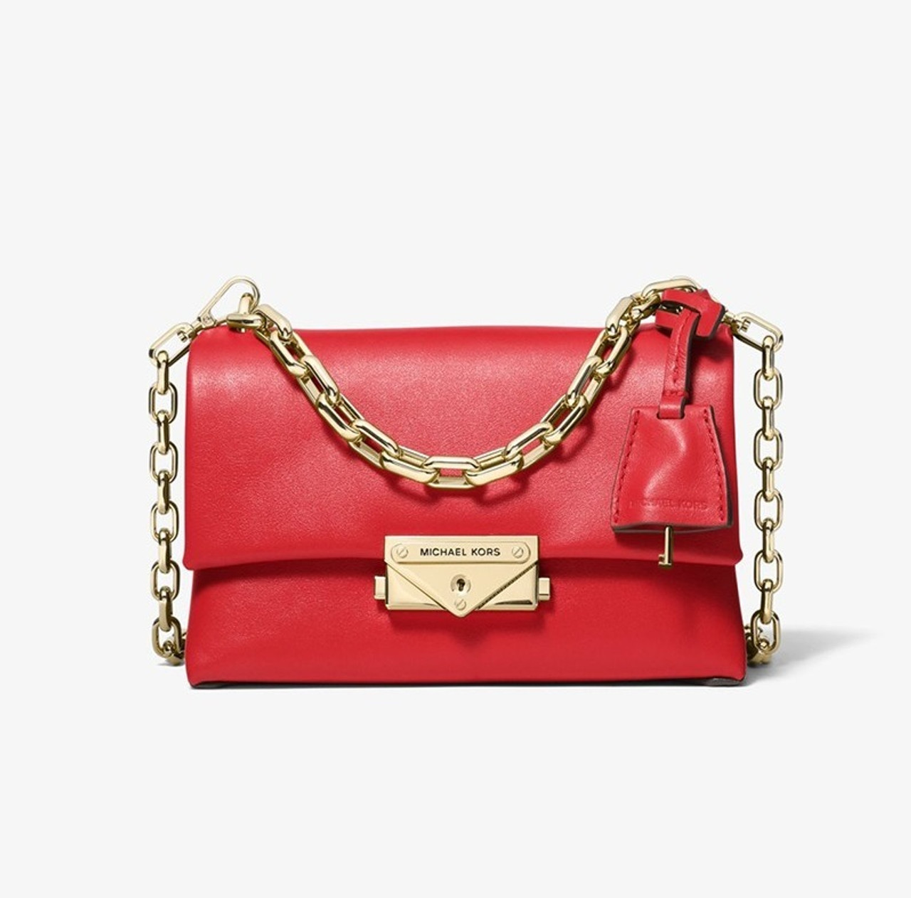 MICHAEL KORS Cece Extra Small Leather Crossbody Bag Red