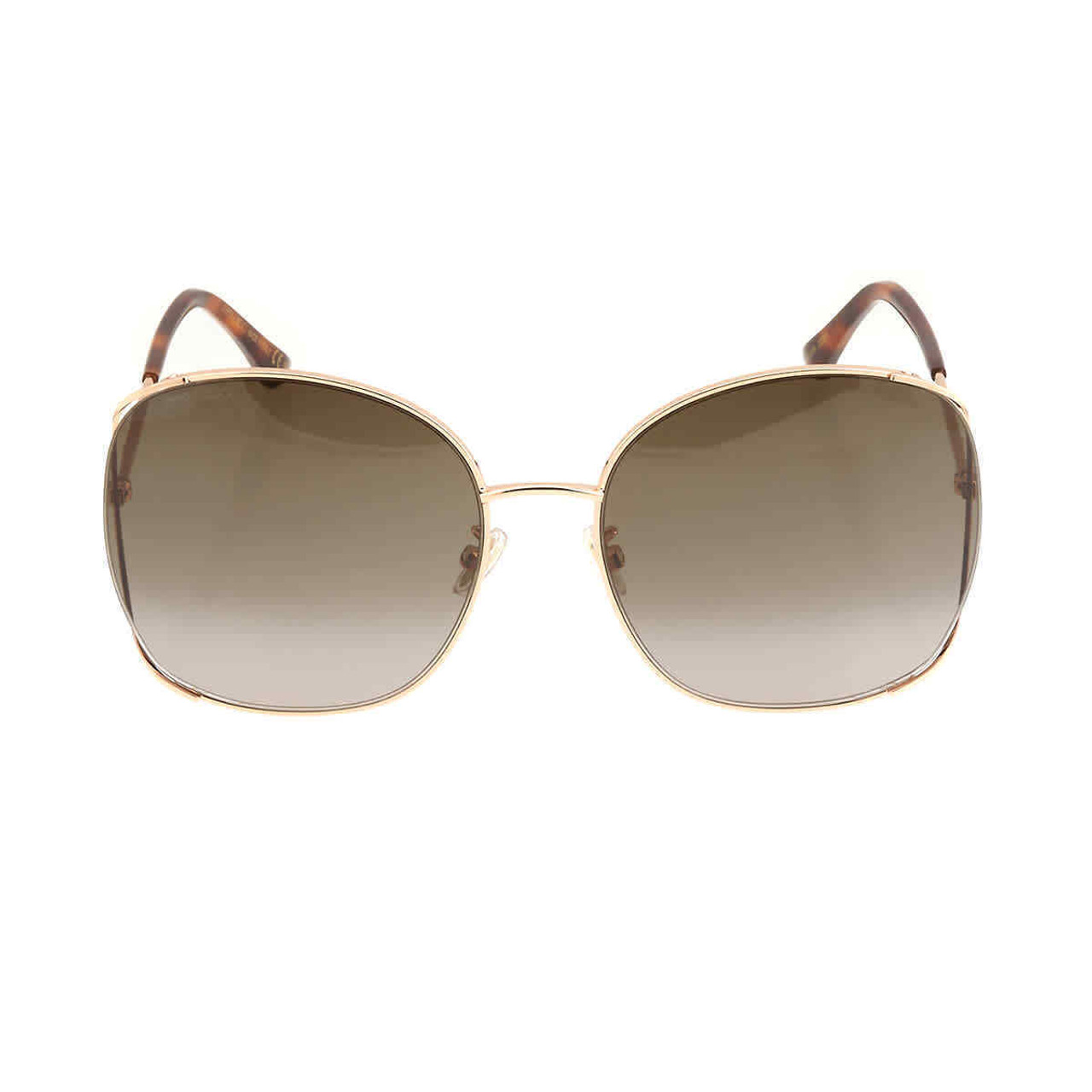 JIMMY CHOO Brown Gradient Oversized Ladies Sunglasses