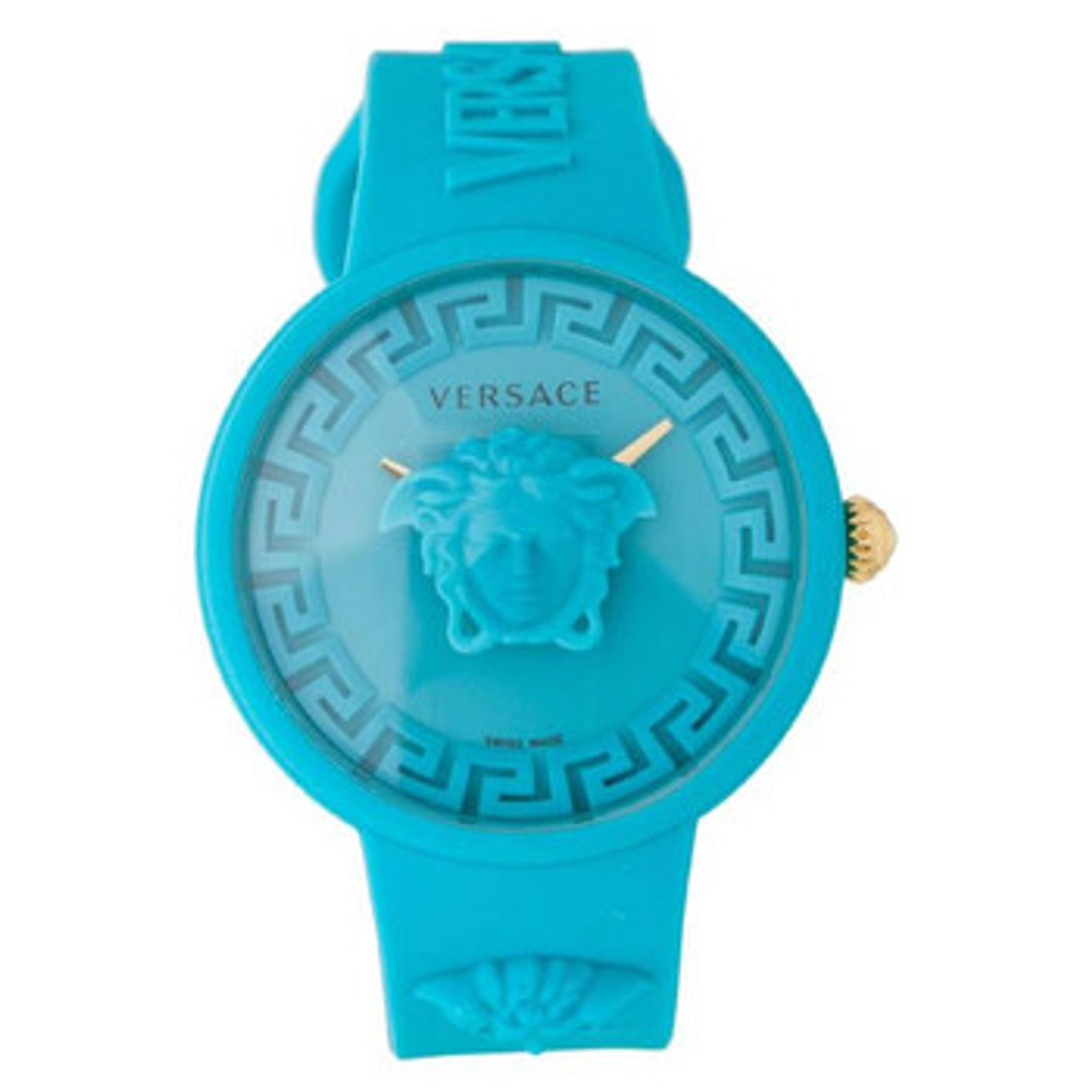 Versace Women's Medusa Swiss Made Quartz Leather Strap Watch - ShopHQ.com