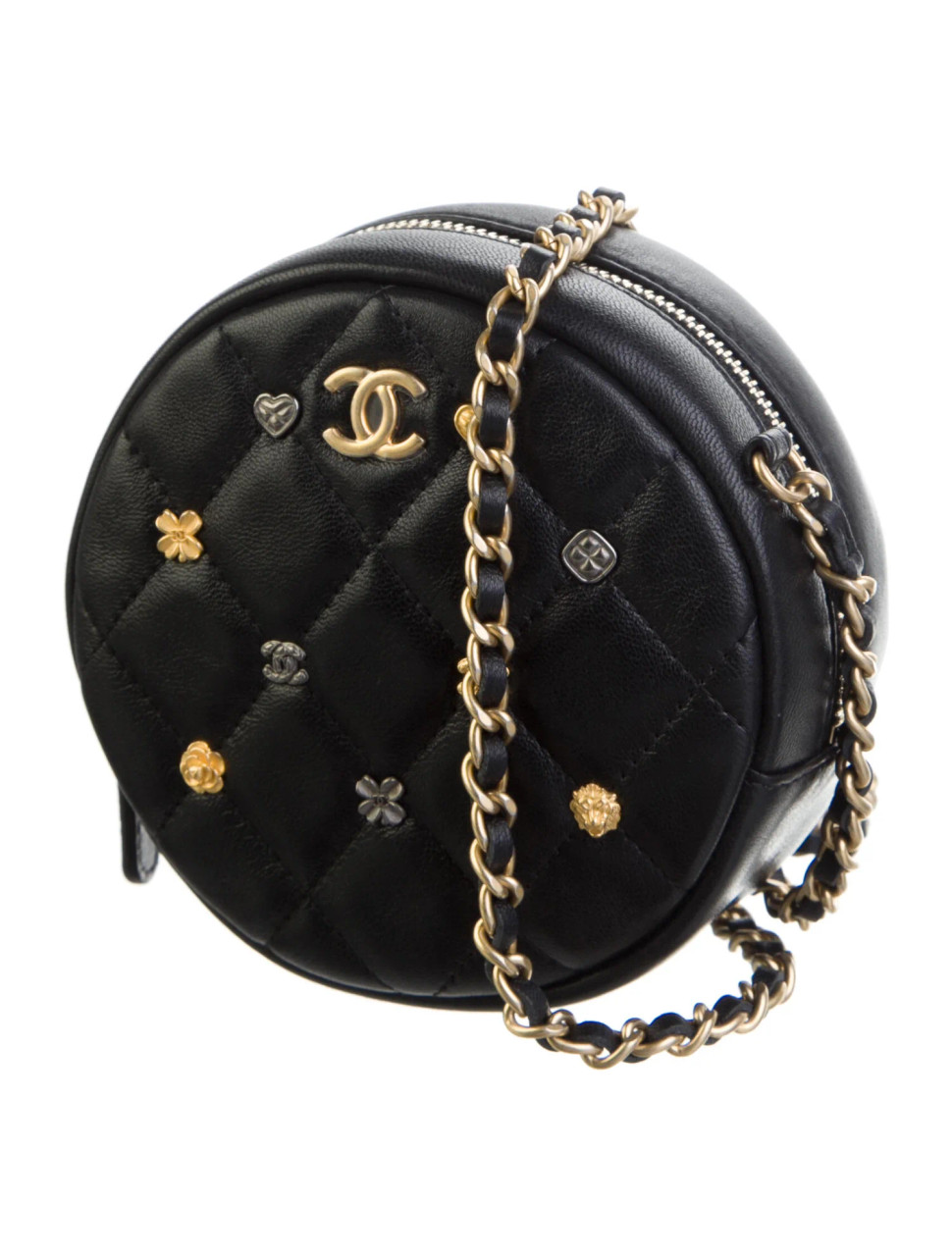 17P Chanel Black Lucky Charms Reissue Woc Wallet on Chain Bag 67604