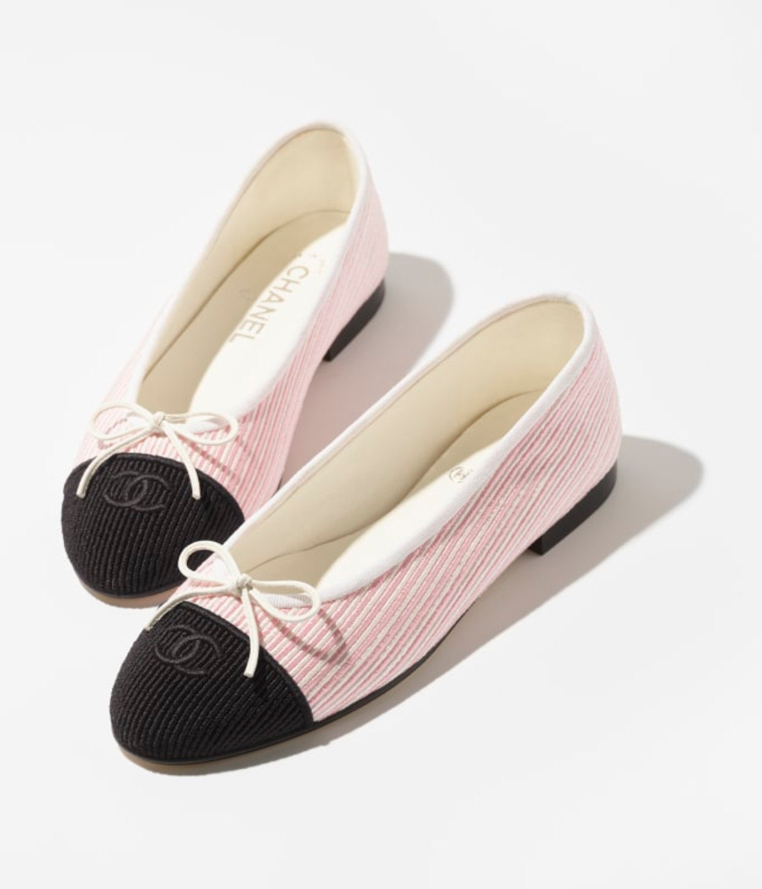 CHANEL Ballerinas Embroidered Fabric