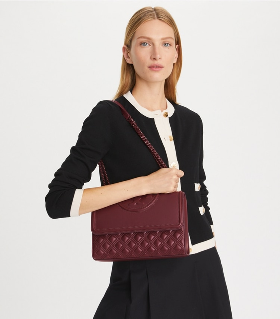 TORY BURCH Fleming Convertible Shoulder Bag Ready To Ship