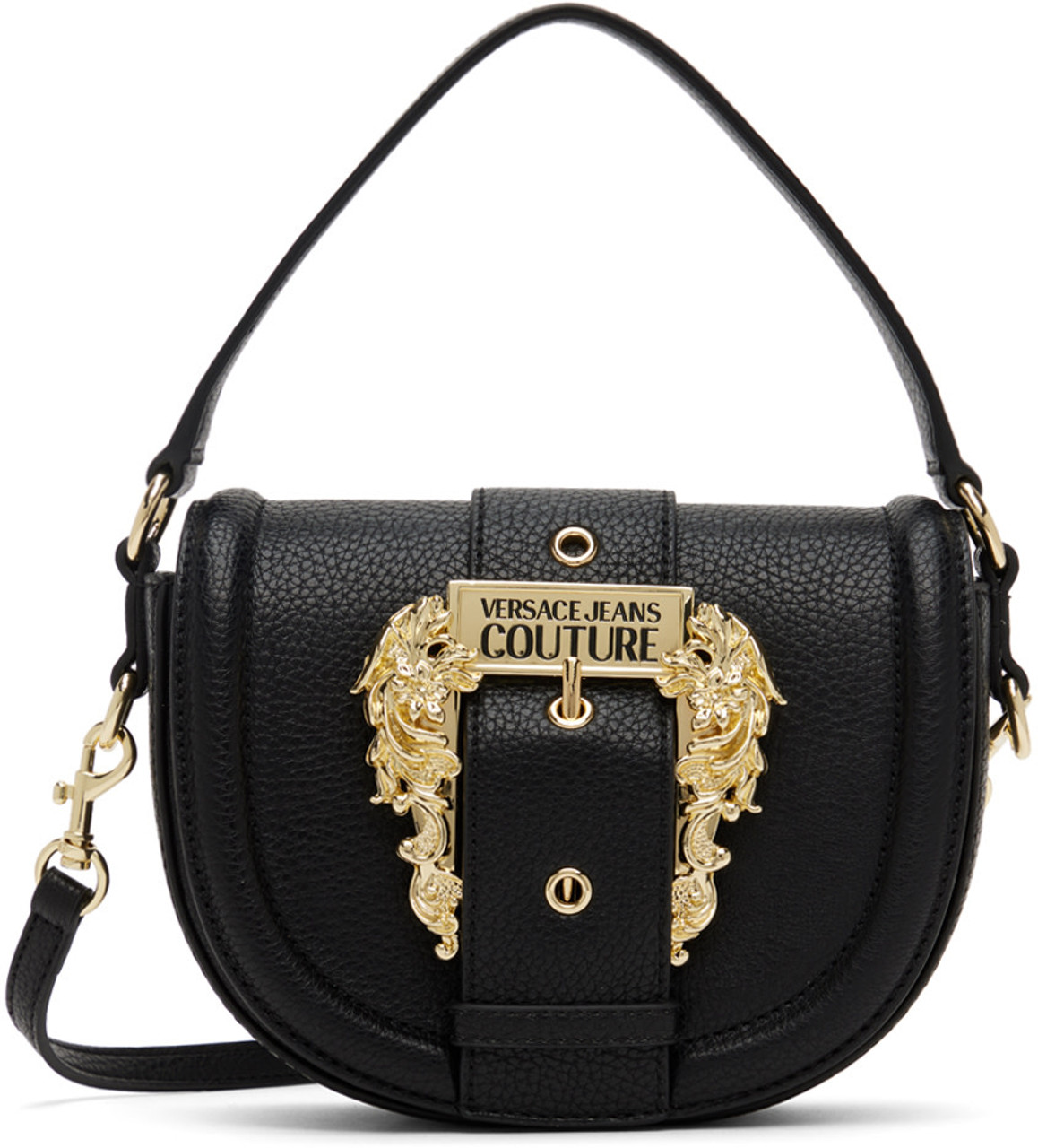 VERSACE JEANS COUTURE Black Pin-Buckle Bag